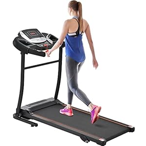 Merax Electric Folding Treadmill – Easy Assembly Fitness Motorized Running Jogging Machine with Speakers for Home Use…