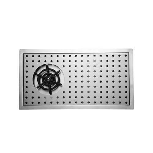 YJSG 42.5X23CM Cup Washer, Stainless Steel Kitchen Sink Glass Rinser, Drain and Drip Tray, Washer for Bar, Home and Cafe