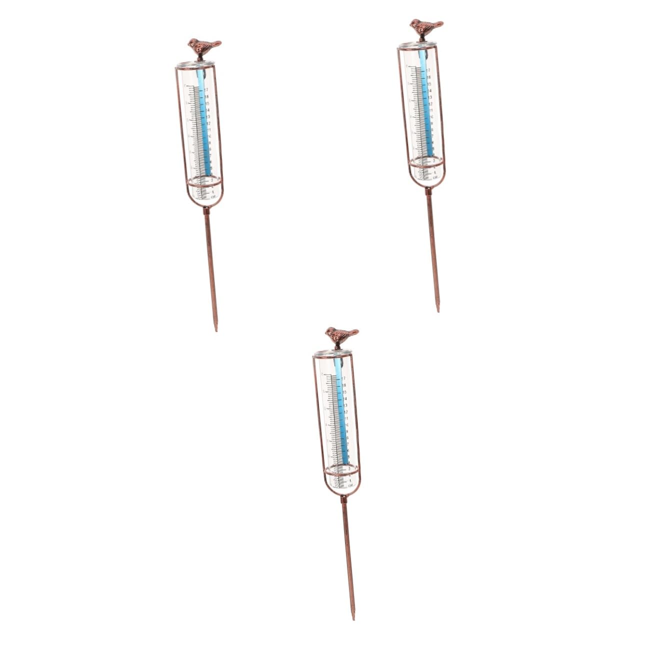 iplusmile 3pièces Pluviomètre De Remplacement pour Jardin Tube De Pluie avec Base pour Mesures Précises Extérieur