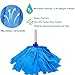 EaseYourDay Mop, One Pole with Two Blue Microfiber Cloth Heads (1 Handle & 2 Mop Heads)