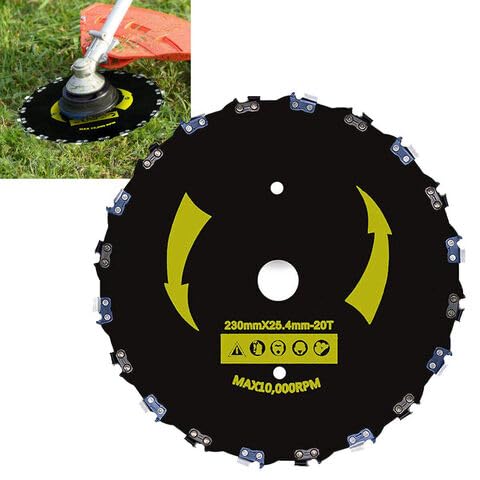 DVI Universal 20 Teeth Chainsaw Blade 9" INCH Suitable for Any Type of Brush Cutter Used for Grass Trimming and Also USE for Trimming Trees, Cutting String, UNDERBUSH (B0CPSTTZYZ) Amazon Price History, Amazon Price Tracker