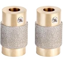 2 PCS X 3/4 Inch Brass Core Grinder Bits for Stained Glass Grinder - Diamond Grinding Drill Bit Head Tools Set for Stained Glass Supplies