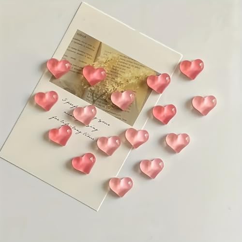10 imanes decorativos en forma de corazón miniatura 1