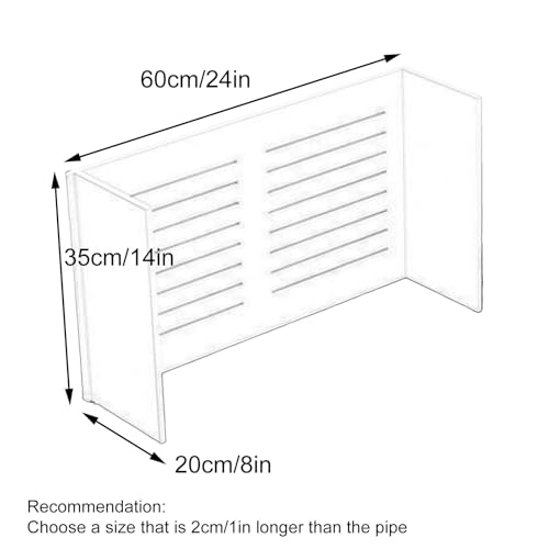 Armoire murale cache-radiateur pour salon design peu encombrant