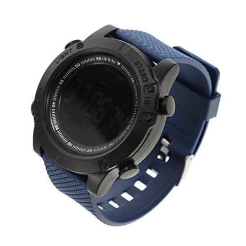 見る 男性スポーツストップウォッチ 防水ストップウォッチ 時計 学生スト ウォッチ 防水スポーツウォッチ 明るい 気をつける ビジネスウォッチ プラスチック Blue MOBUTOFU