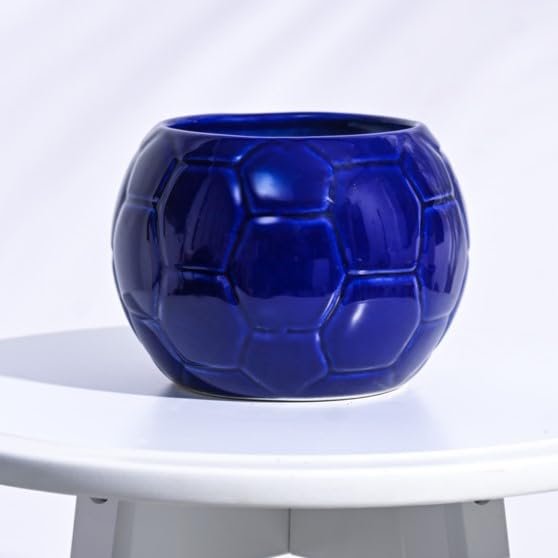 UGAOO Football Ceramic Pot (Blue)