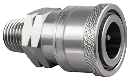 Ultimate Washer Uw11-Pw4712, Female Coupler, Stainless Steel, 2-Pack (1/4") #TOP3