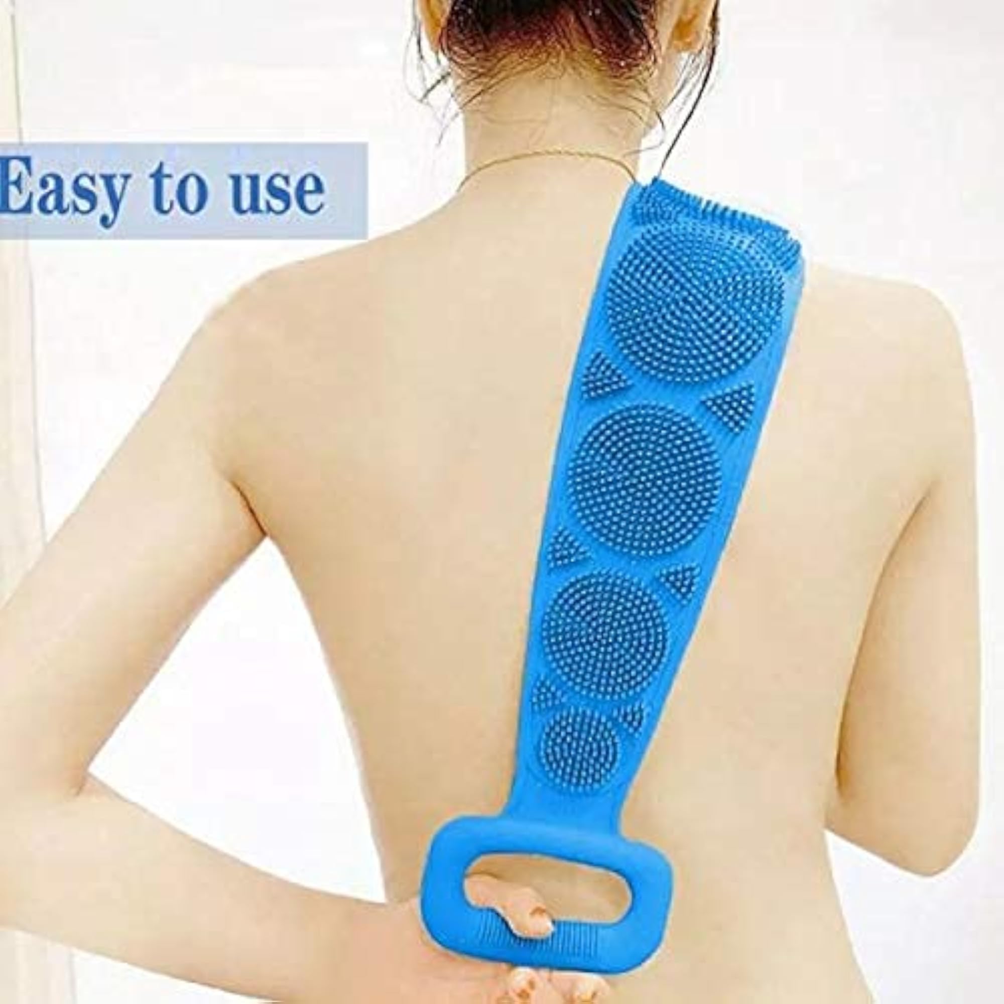 Silicone Back Scrubber Bath Brush Washer for Dead Skin Removal