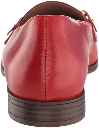 Naturalizer Womens Gala Classic Slip On Loafer Red Leather 9 M | Image 2