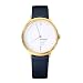 Produktbild Mondaine Helvetica No1 Light Damen-/ Herren-Uhr, IP Gold Beschichtetes Gehäuse mit Schwarzem Lederarmband, Saphirglas