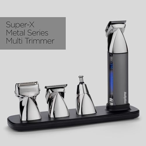 Tondeuse sans fil BaByliss Super-X Metal rasoir 15 en 1 pour barbe chaume et corps - 7