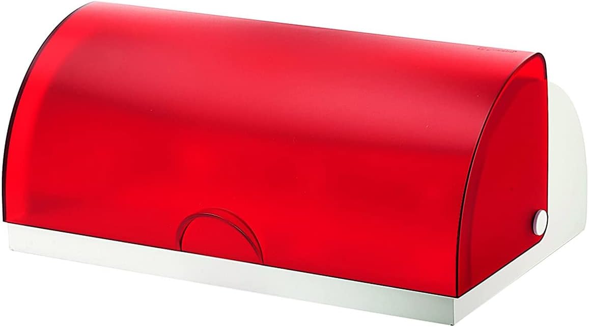 guzzini グッチーニ 【 ブレッドケース 】 カラフル おしゃれ シンプル ふた付き パンケース 収納 キッチン雑貨 イタリア雑貨 半透明 アクリル製 【 65_ レッド 】 07152465