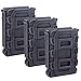 WOLFBUSH 3Pcs Tactical Fast Mag WST TPR Flexible Magazine Pouch for Ar15 M4 5.56/7.62 Mag Pouch (Black)
