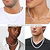 Esrael 925 Sterling Silver Chain for Men 3mm Mens Silver Chain Necklace Cuban Chain Silver Chain for Men Boys Jewellery Gifts for Him 22 Inch #1
