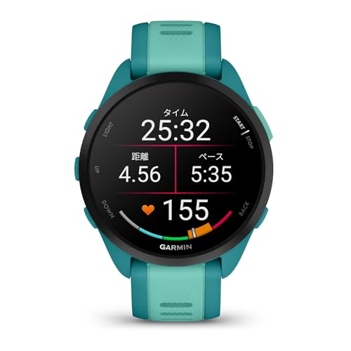 undefined ガーミン(GARMIN) Forerunner 165 ランニングウォッチ【ロングバッテリー/超軽量/高精度GPS/色鮮やかなAMOLEDタッチディスプレイ/アプリと連携してデータ管理/睡眠スコア・Body Battery計測/Music保存機能 有・無/Android/iOS対応/Suica機能搭載/防水/日本正規品】 の商品画像 2