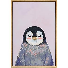 SIGNWIN Framed Canvas Wall Art Cute Nursery Baby...