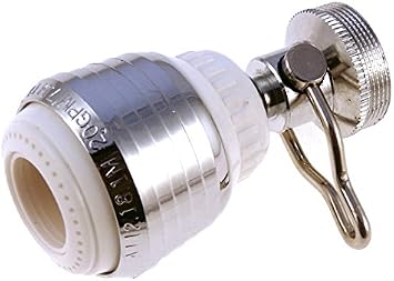 New Resources Group Swivel Spray Kitchen Aerator 1.5 gpm Chrome Metal Aerator with On/Off Lever