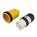 ABN L5-50R Connector with RV Power Cord Cover & Ring – 50 Amp Twist Lock Inlet Locking Plug Protector, 50A 125/250VAC