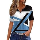 Camiseta Mujer Manga Corta Algodon Basicas Blusas Verano Tallas Grandes Básica Ropa Mujer Verano 2025 Camisetas Cuello V Deportiva Suelto Tops Mis Pedidos Realizados(Azul,S)
