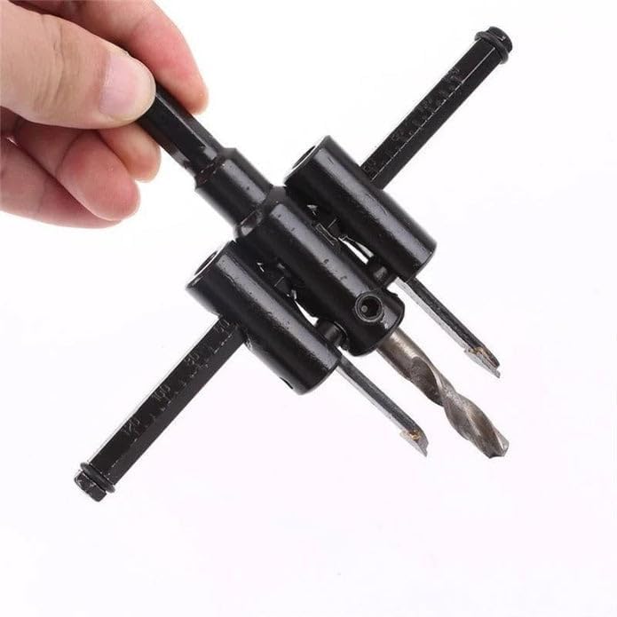 Image of DIY CRAFTS Adjustable Alloy Steel 30-120mm Saw Drill Bit Cutter