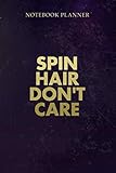 ombre hair braun rot  Notebook Planner Spin Hair Don t Care Women s Fitness Purple Ombre: Financial, Daily Journal, Work List, Journal, Over 100 Pages, Home Budget, 6x9 inch, Cute
