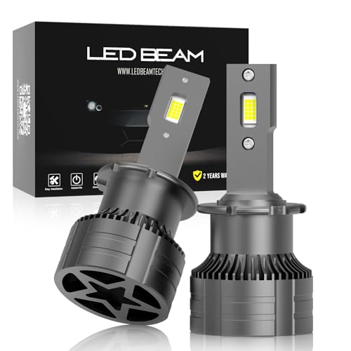 Image of LEDBeam D Series 14000Lm Automotive Grade 7741 Chip 6000k White Car HID to LED Headlight Bulbs Conversion Kit (70W /2bulbs) (D2S /D2R)