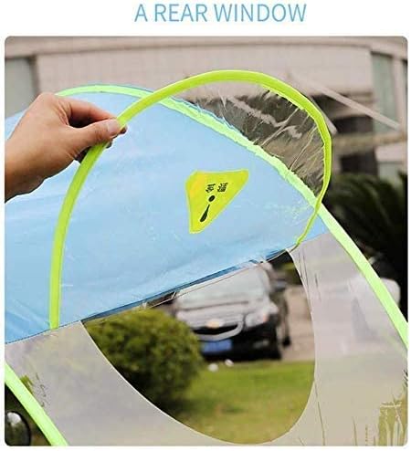 ユニバーサルカーモータースクーター傘オートバイレインカバー、完全密閉型モータースクーター傘モビリティサンシェード＆レインカバー防水