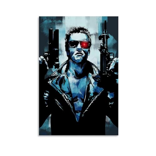 ckklik - ckklik Affiche de film d'action rétro de science-fiction - Illustration de personnage emblématique - Décoration d'intérieur unique - Cadeau pour les fans - Style vintage - Scène cinématographique