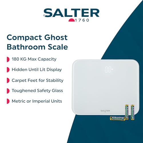 Salter 9204 WH3R Badkamerweegschalen - Digitaal,eén maat,Wit