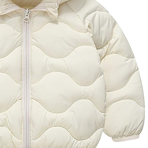 Kids Winter Quilted Puffer Jacket Toddler Hooded Down Coat Girls Boys Bubble Padded Outerwear with Pockets4