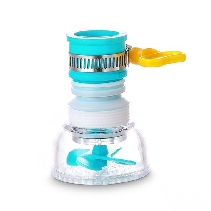 Image of Adjustable Kitchen Splash Plastic Water Saving Faucet Sprinkle Head Nozzle Bathroom Tap-Multi Color- (Pack OF-01), 2.59x1.81 inch