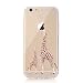 iPhone 7 Case, LUOLNH [New Creative Design] Flexible Soft TPU Silicone Gel Soft Clear Phone Case Cover for iPhone 7 4.7 inch,( 2 Giraffe)