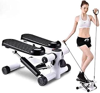 Mini Stepper Fitness Cardio Exercise Trainer,Height Adjustable StepperTwisting Machine,Stepper Exercises Equipment With Monitor And Resistance Bands. Hello