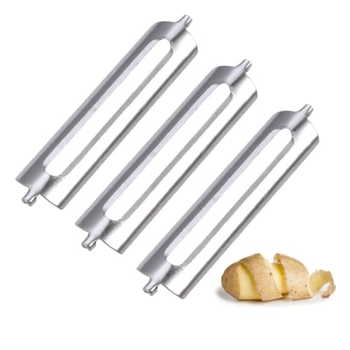 3 Stück Sparschäler Tupper,ersatzklingen kartoffelschäler,ersatzklinge orangenschäler,gemüseschäler spargelschäler,Sparschäler Ersatzklingen für Spargelschäler Tupperware Ersatzklinge