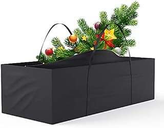 Garden Furniture Cushion Storage Bag, Outdoor furniture storage bag Heavy Duty Rip Proof 210D Oxford Fabric Waterproof storage bag for Christmas Tree Blankets, Cushions, Tents, Patio