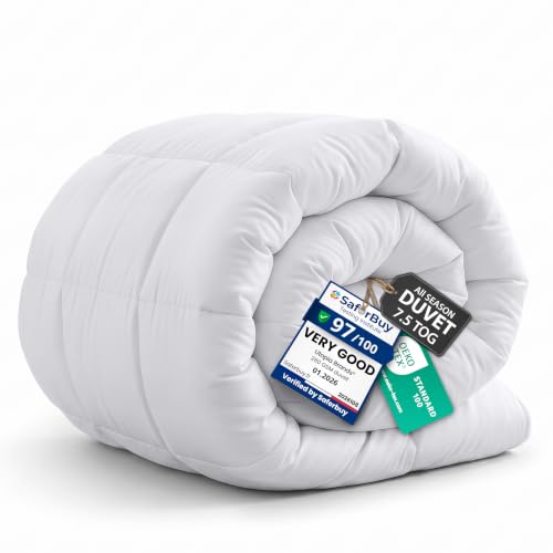 Utopia Bedding Coverless King Size Duvet 7.5 Tog All Season Comforter White