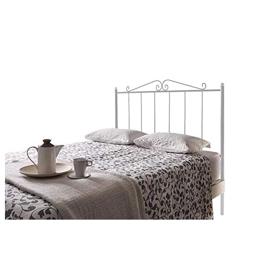 Mueblix Cabecero de Forja Ecus Blanco, 150 cm