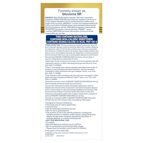 Ensure Diabetes Care Choco 950g Powder with High Fiber, Protein & 36 Nutrients | Helps Manage Blood Sugar Levels in 4 weeks