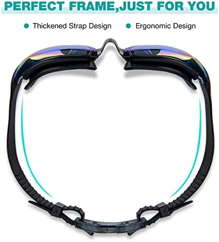 DasMeer Swimming Goggles, No Leaking Anti Fog UV Protection Swim Goggles for Adult,Men,Women,Teenager