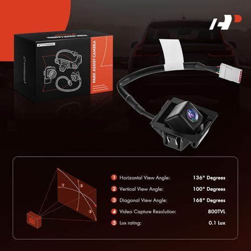 Image of A-Premium Park Assist Camera Rear View Backup Reverse Camera Compatible with Select Chevrolet Models - 2016-2017 Camaro