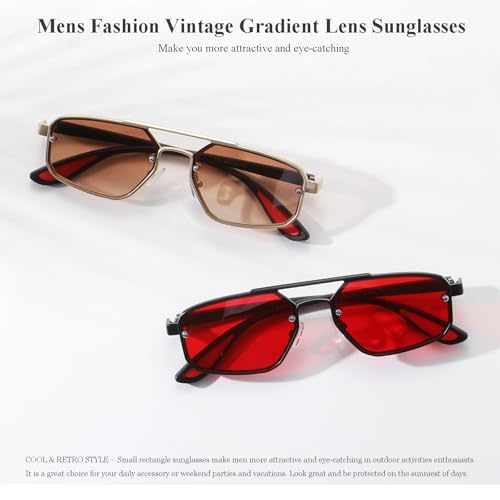 Gleyemor Fashion Vintage Sunglasses for Men Retro Sunglasses 100% UV protection3