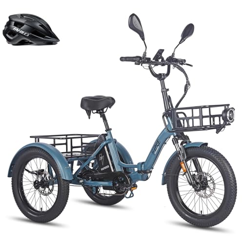2025 Fafrees F20 Mate E Bike Triciclo para adultos 20 pulgadas 21 Ah 48 V batería, bicicleta eléctrica para mujer 180 kg [oficial] bicicleta plegable Ebike frenos de disco hidráulicos, Fatbike