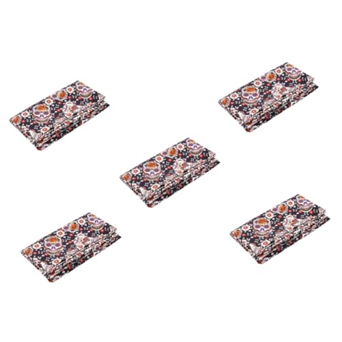 Tissu Halloween SEWACC pour couture et loisirs créatifs, lot de 5 pièces