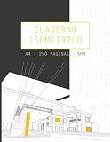  Cuaderno isométrico A4 - 250 paginas - 5mm: libro con páginas isométricas preimpresas para dibujo en perspectiva - diseño - ingeniería - 3D - ... - 5 mm, tamaño A4 -21,59x27,94 cm - 8,5x11 po