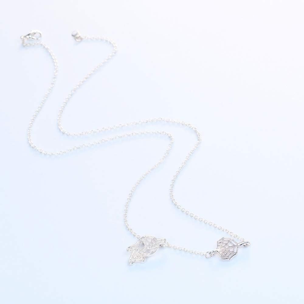 Miniatura 4 de Lovely Cartoon Spider Man with Charm Section Web Necklace Cool Jewelry for Women Girls
