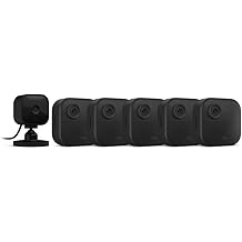 Blink Outdoor 4 (4th Gen) + Blink Mini &ndash; Smart security camera, two-way talk, HD live view, motion detection, set up in minutes, Works with Alexa &ndash; 5 camera system + Mini (Black)