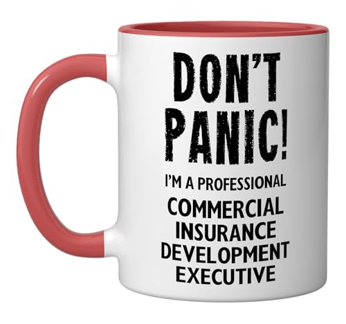 Commercial Insurance Development Executive Ceramic Mug, Red/White