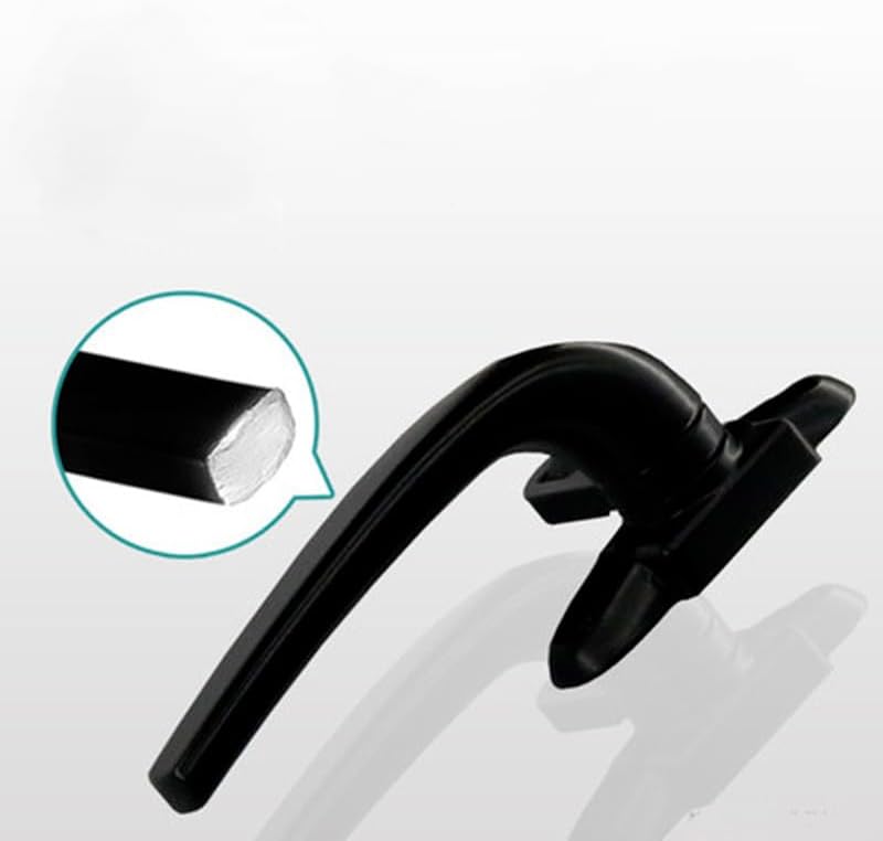 Casement Locking Handle,1Set Aluminum Alloy with Lock Wheel Replacement Parts Sliding Door Window Hardware Home Improvement Handles(White,Right)