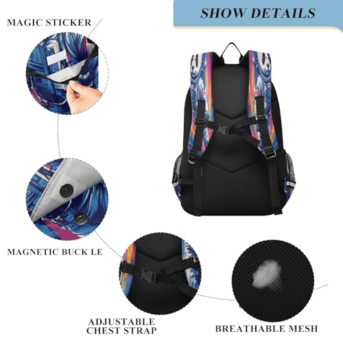 Sac à dos ordinateur panda astronaute pour voyage quotidien