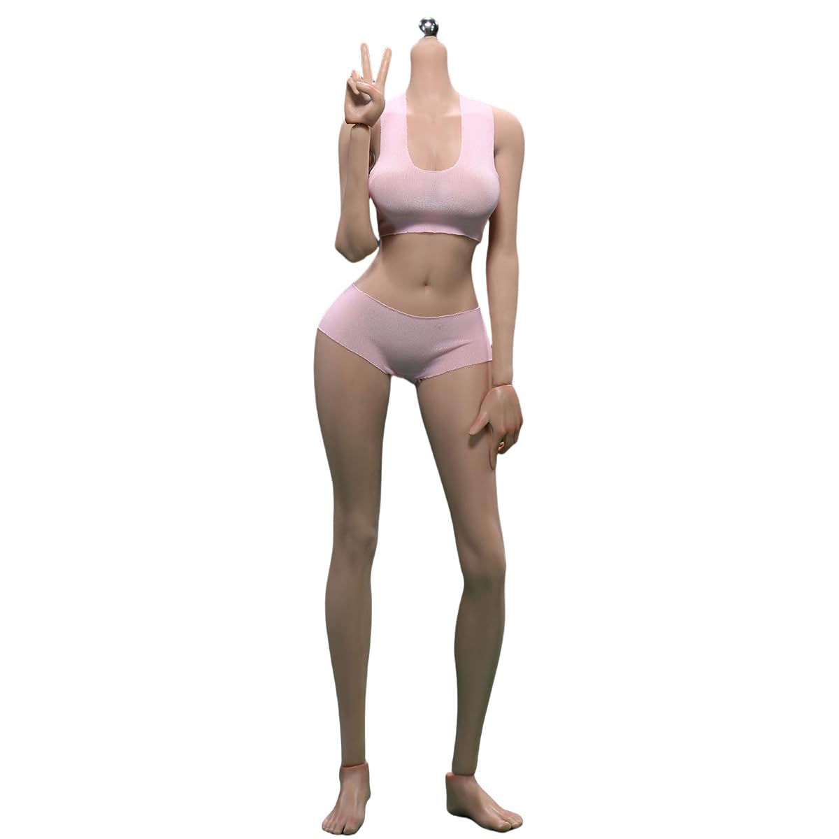 1/6 シームレス素体 足一体構造 サンタン肌 ショートカット女性ヘッド